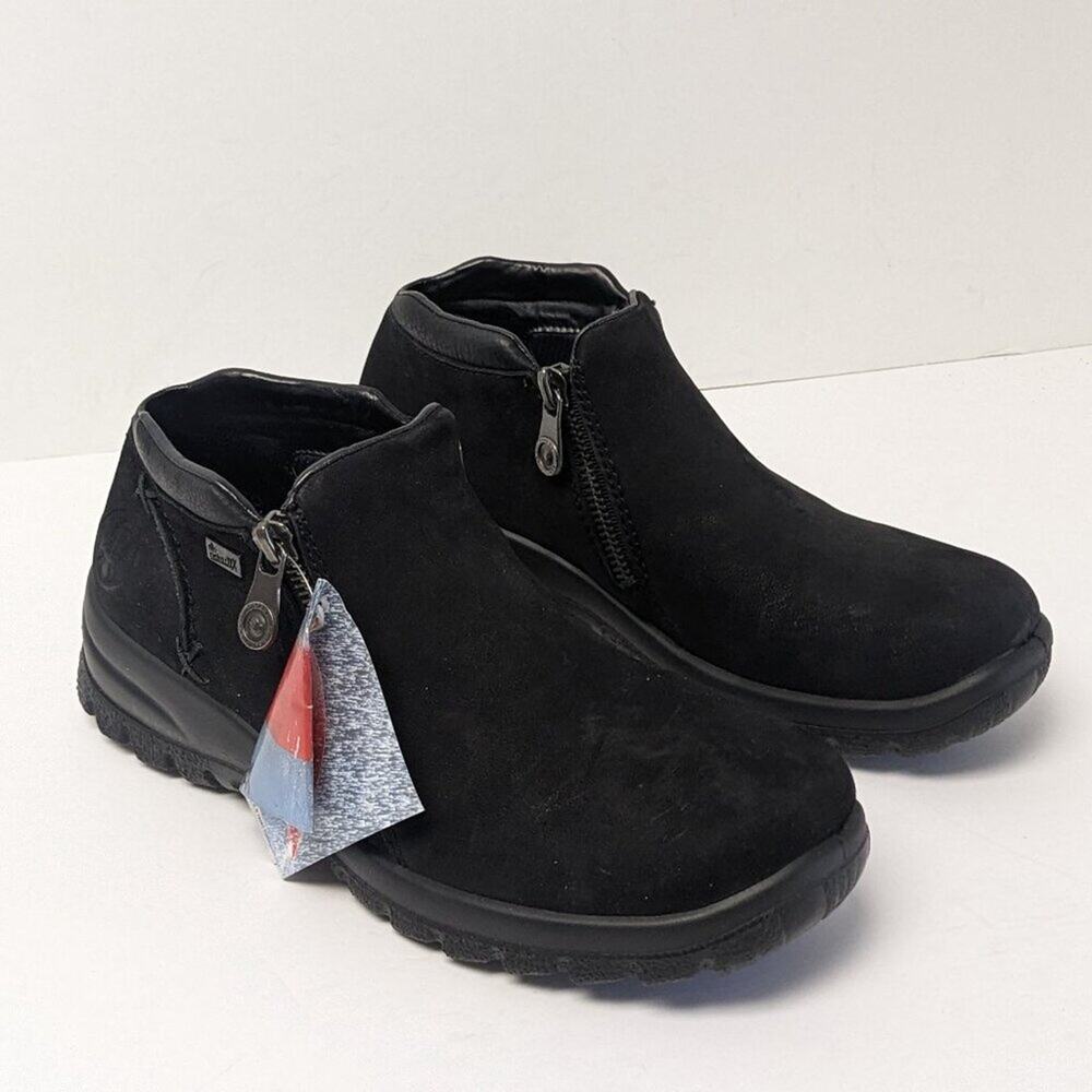 Rieker Eike 60 Booties, Black Leather, Women's 36 EU (US 5-5.5)